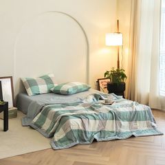 4Pcs Japan Linen |  New Colection Bedsets Summer Blanket 230*200 Drap Freesize | ID jp025022