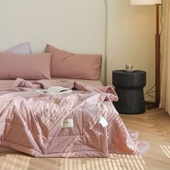 4Pcs Japan Linen |  New Colection Bedsets Summer Blanket 230*200 Drap Freesize | ID jp025023