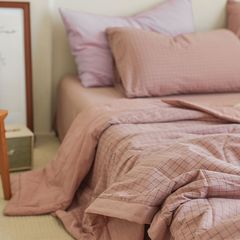 4Pcs Japan Linen |  New Colection Bedsets Summer Blanket 230*200 Drap Freesize | ID jp025023