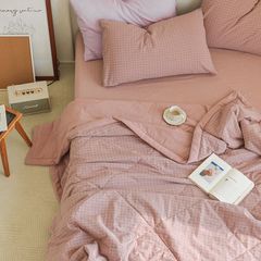 4Pcs Japan Linen |  New Colection Bedsets Summer Blanket 230*200 Drap Freesize | ID jp025023