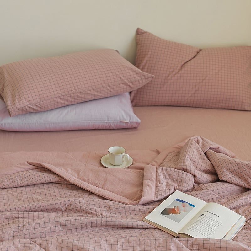 4Pcs Japan Linen |  New Colection Bedsets Summer Blanket 230*200 Drap Freesize | ID jp025023