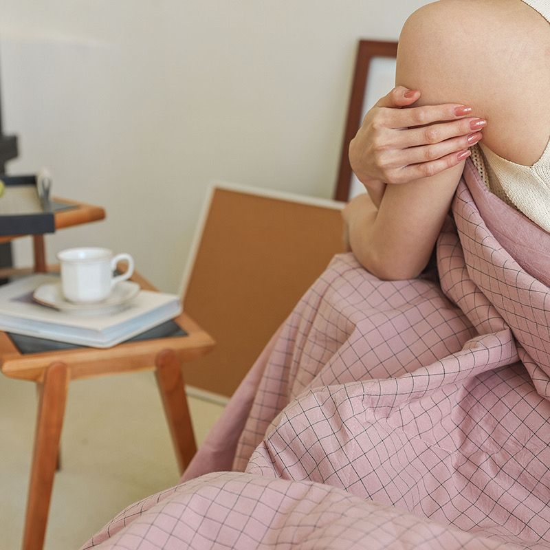 4Pcs Japan Linen |  New Colection Bedsets Summer Blanket 230*200 Drap Freesize | ID jp025023