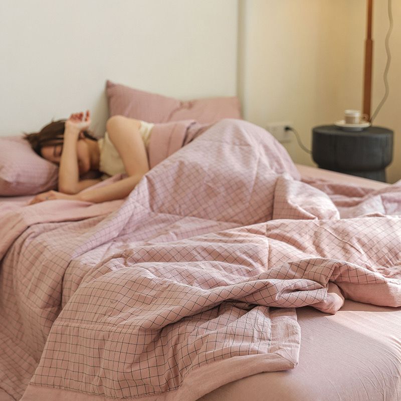 4Pcs Japan Linen |  New Colection Bedsets Summer Blanket 230*200 Drap Freesize | ID jp025023