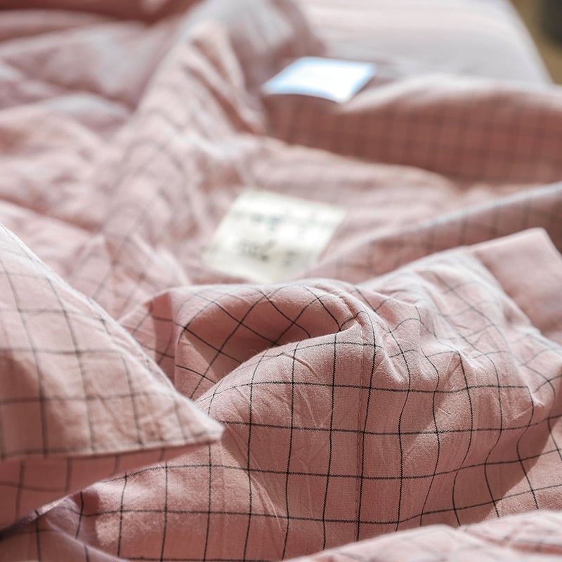 4Pcs Japan Linen |  New Colection Bedsets Summer Blanket 230*200 Drap Freesize | ID jp025023