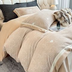 Milk Velvet Lovewe 220gram | 4Pcs Cover Premium Bedding Set | ID LOWE4PCSVMILK220GR12COLORM6