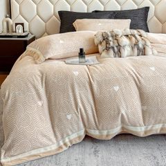 Milk Velvet Lovewe 220gram | 4Pcs Cover Premium Bedding Set | ID LOWE4PCSVMILK220GR12COLORM6