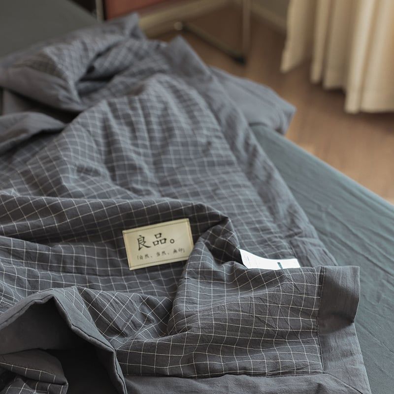 4Pcs Japan Linen |  New Colection Bedsets Summer Blanket 230*200 Drap Freesize | ID jp025024