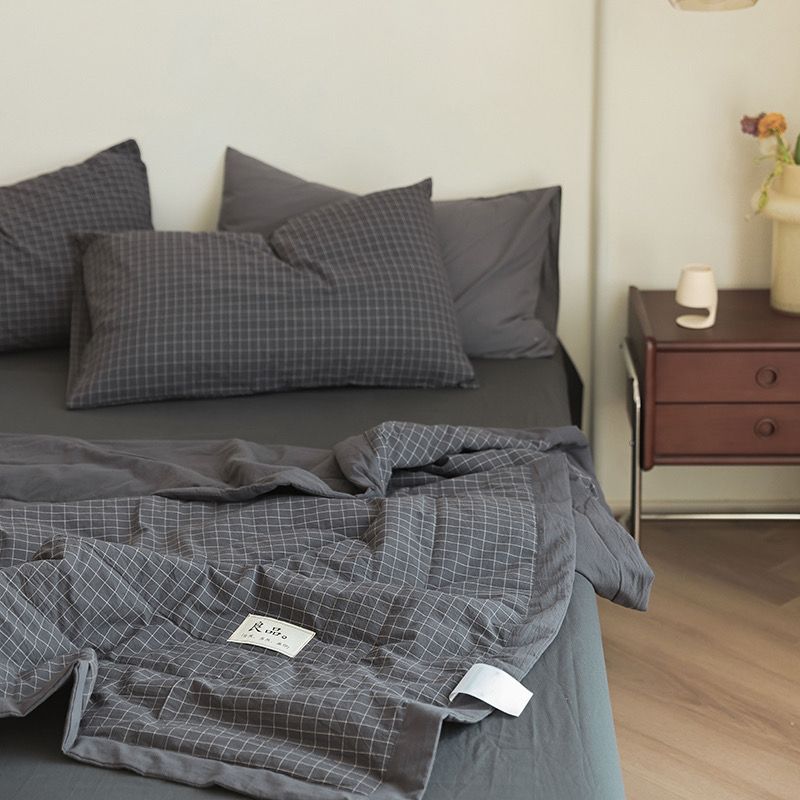 4Pcs Japan Linen |  New Colection Bedsets Summer Blanket 230*200 Drap Freesize | ID jp025024