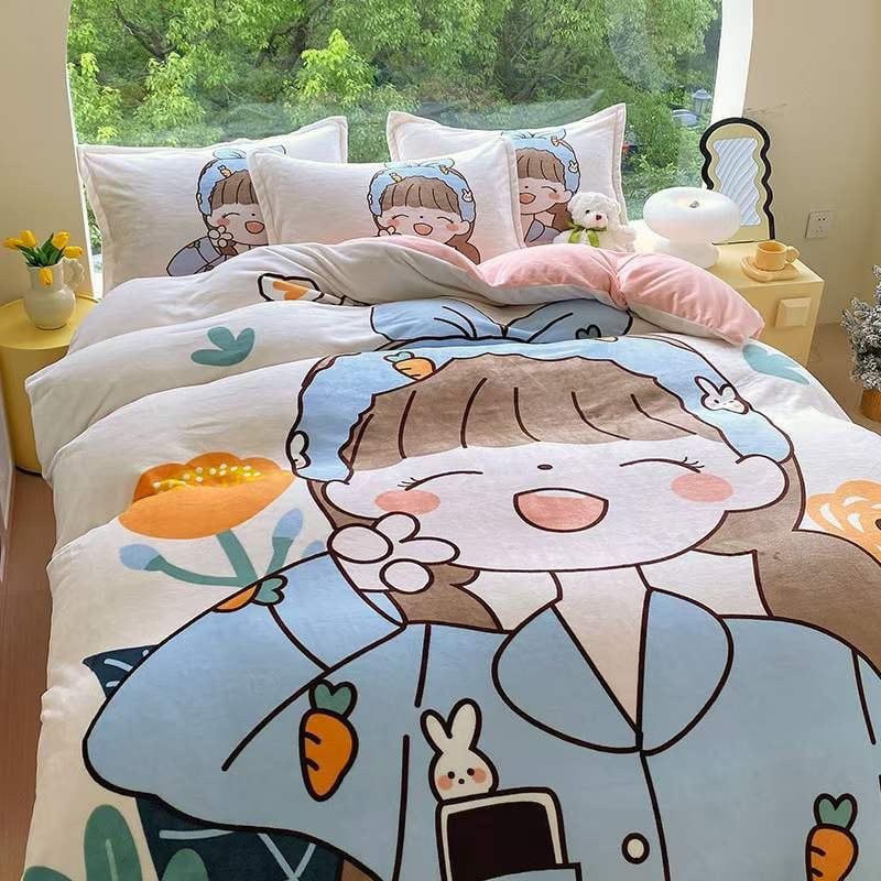 Set 4 Món Nỉ Nhung 200gr hình in 3D BabeCarrot