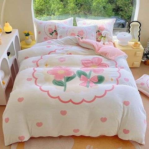 Set 4 Món Nỉ Nhung 200gr hình in 3D HappyFlower