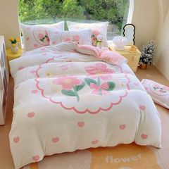 Set 4 Món Nỉ Nhung 200gr hình in 3D HappyFlower