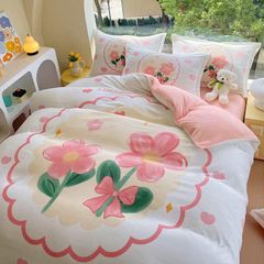 Set 4 Món Nỉ Nhung 200gr hình in 3D HappyFlower