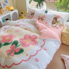 Set 4 Món Nỉ Nhung 200gr hình in 3D HappyFlower