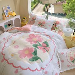 Set 4 Món Nỉ Nhung 200gr hình in 3D HappyFlower