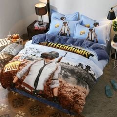 Set 4 Món Nỉ Nhung 200gr hình in 3D PUBG