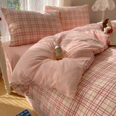 4Pcs Cotton Muslin Triple Layer | Set Cotton Linen 3 Lớp Bed Set | ID 4PCSGACCT13