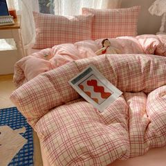 4Pcs Cotton Muslin Triple Layer | Set Cotton Linen 3 Lớp Bed Set | ID 4PCSGACCT13