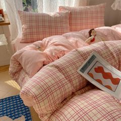 4Pcs Cotton Muslin Triple Layer | Set Cotton Linen 3 Lớp Bed Set | ID 4PCSGACCT13