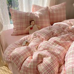 4Pcs Cotton Muslin Triple Layer | Set Cotton Linen 3 Lớp Bed Set | ID 4PCSGACCT13