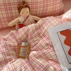 4Pcs Cotton Muslin Triple Layer | Set Cotton Linen 3 Lớp Bed Set | ID 4PCSGACCT13