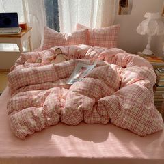 4Pcs Cotton Muslin Triple Layer | Set Cotton Linen 3 Lớp Bed Set | ID 4PCSGACCT13