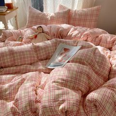 4Pcs Cotton Muslin Triple Layer | Set Cotton Linen 3 Lớp Bed Set | ID 4PCSGACCT13