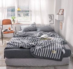 4Pcs Japan Linen |  New Colection Bedsets Summer Blanket 230*200 Drap Freesize | ID jp025025