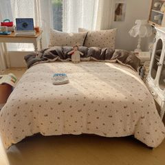 4Pcs Cotton Muslin Triple Layer | Set Cotton Linen 3 Lớp Bed Set | ID 4PCSGACCT11