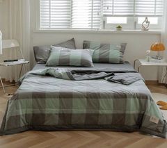 4Pcs Japan Linen |  New Colection Bedsets Summer Blanket 230*200 Drap Freesize | ID jp025026