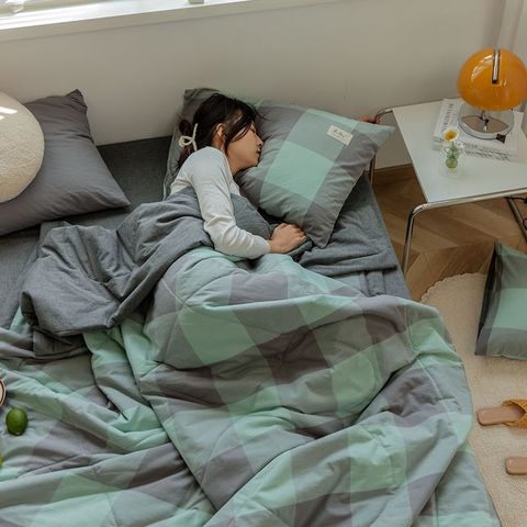 4Pcs Japan Linen |  New Colection Bedsets Summer Blanket 230*200 Drap Freesize | ID jp025026