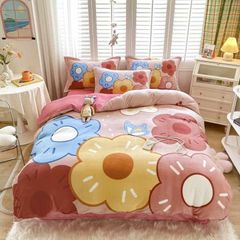 Set 4 Món Nỉ Nhung 200gr hình in 3D BrownFlower