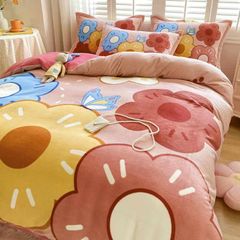 Set 4 Món Nỉ Nhung 200gr hình in 3D BrownFlower