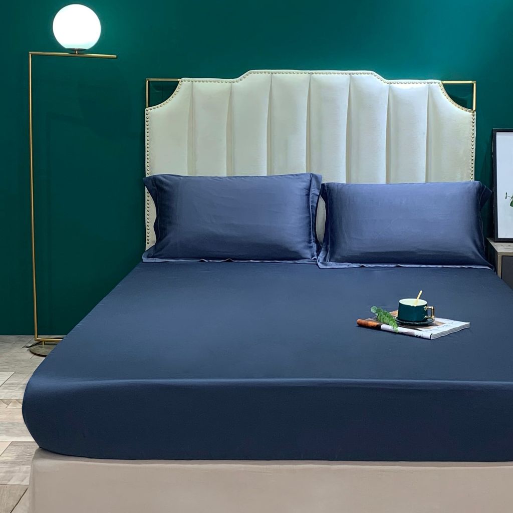 Tencel Basic Set Chần Hè 4 Món BlueCharcoal