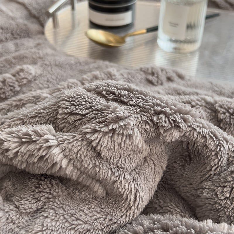 Home Text – Wool Blanket | Chăn Lông Cừu Minmin 230×200cm (1.6kg) | Gray