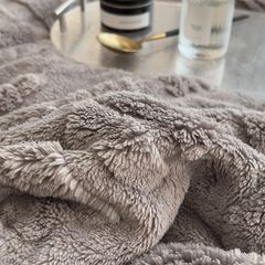 Home Text – Wool Blanket | Chăn Lông Cừu Minmin 230×200cm (1.6kg) | Gray