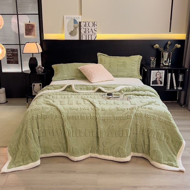 Home Text – Wool Blanket | Chăn Lông Cừu Minmin 230×200cm (1.6kg)