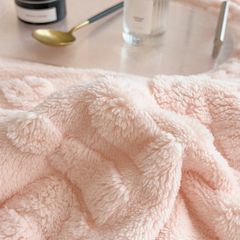 Home Text – Wool Blanket | Chăn Lông Cừu Minmin 230×200cm (1.6kg) | Pink