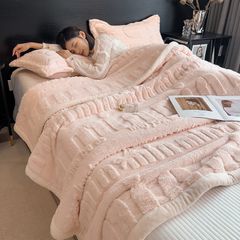 Home Text – Wool Blanket | Chăn Lông Cừu Minmin 230×200cm (1.6kg) | Pink