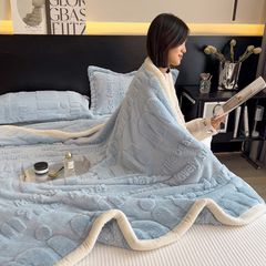 Home Text – Wool Blanket | Chăn Lông Cừu Minmin 230×200cm (1.6kg) | Baby Blue