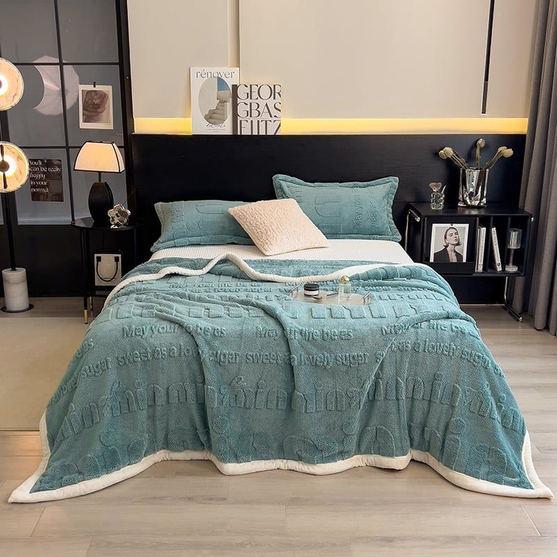 Home Text – Wool Blanket | Chăn Lông Cừu Minmin 230×200cm (1.6kg)