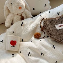 4Pcs Cotton Muslin Triple Layer | Set Cotton Linen 3 Lớp Bed Set | ID 4PCSGACCT05