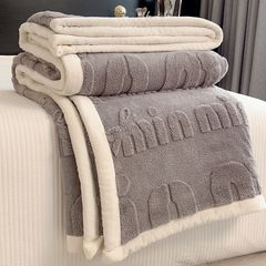 Home Text – Wool Blanket | Chăn Lông Cừu Minmin 230×200cm (1.6kg) | Gray