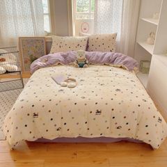 4Pcs Cotton Muslin Triple Layer | Set Cotton Linen 3 Lớp Bed Set | ID 4PCSGACCT20
