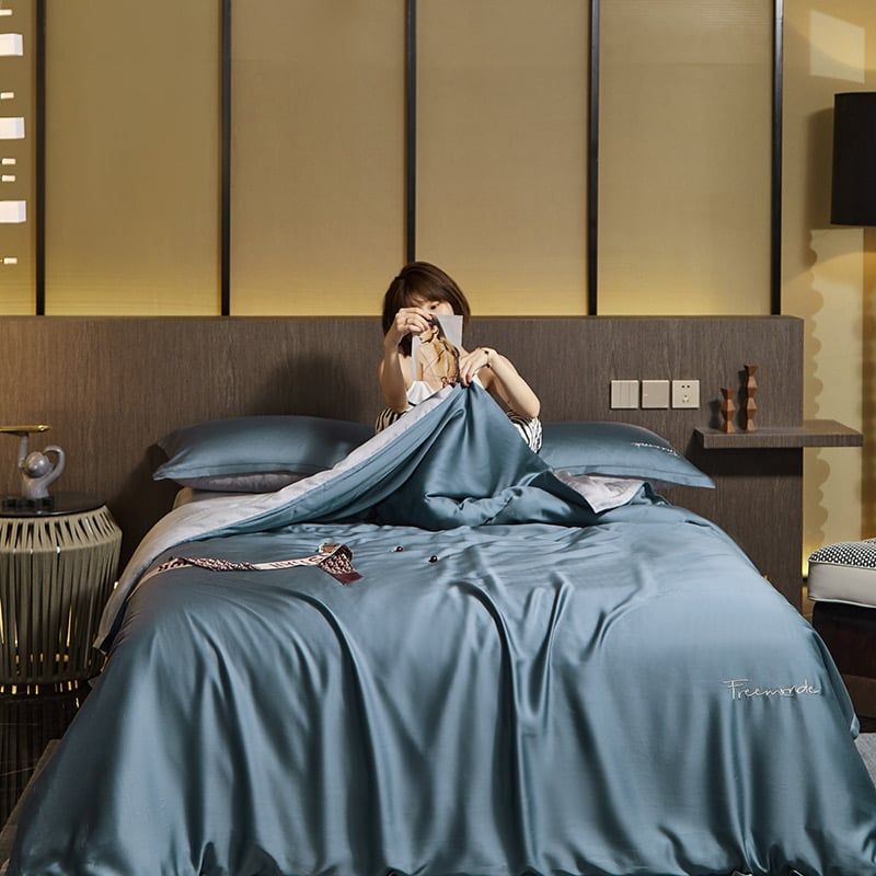 4Pcs Tencel 60S | Freemonde Degin Duvet Cover Set | ID 4PCSTENCEL60S025FMD02