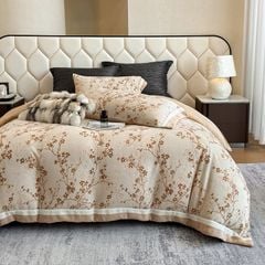 Milk Velvet Lovewe 220gram | 4Pcs Cover Premium Bedding Set | ID LOWE4PCSVMILK220GR12COLORM9