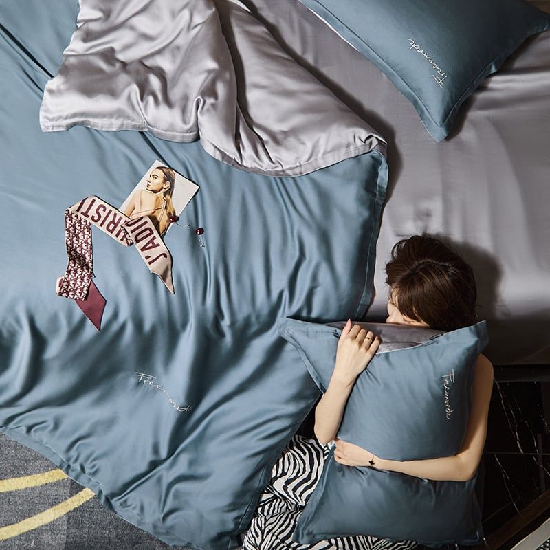 4Pcs Tencel 60S | Freemonde Degin Duvet Cover Set | ID 4PCSTENCEL60S025FMD02