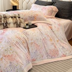 Milk Velvet Lovewe 220gram | 4Pcs Cover Premium Bedding Set | ID LOWE4PCSVMILK220GR12COLORM10