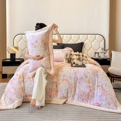 Milk Velvet Lovewe 220gram | 4Pcs Cover Premium Bedding Set | ID LOWE4PCSVMILK220GR12COLORM10