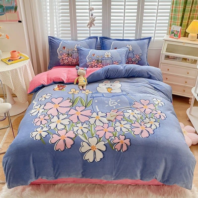 Set 4 Món Nỉ Nhung 200gr hình in 3D WeddingFlower