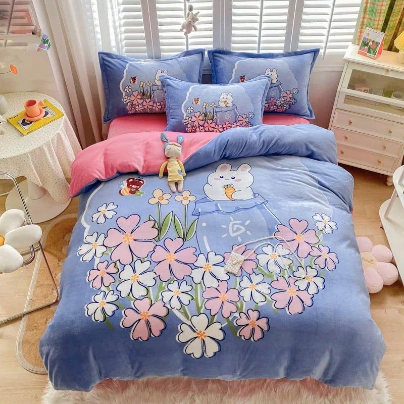 Set 4 Món Nỉ Nhung 200gr hình in 3D WeddingFlower